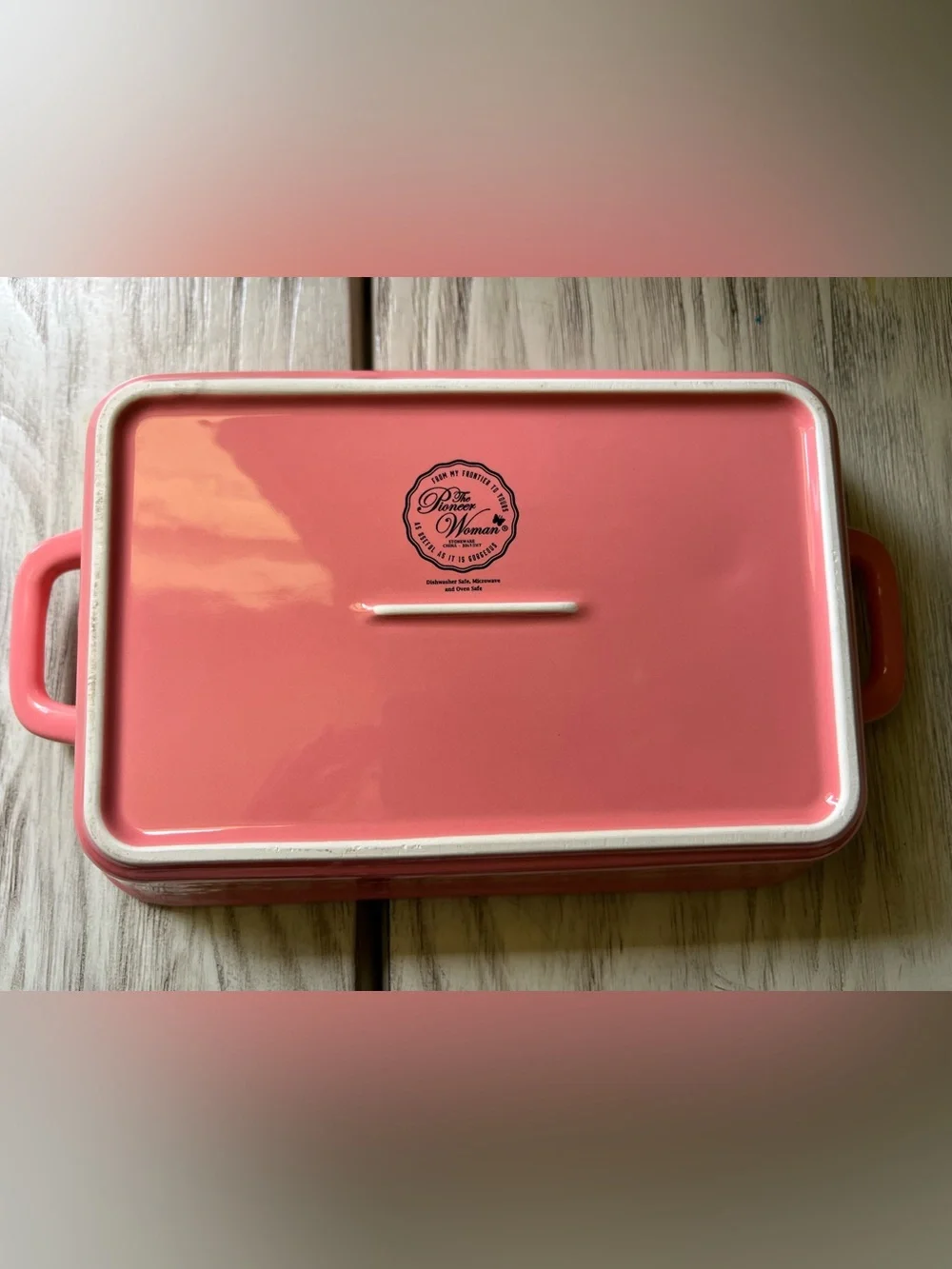 The Pioneer Woman Sweet Romance Blossom Stoneware Rectangular Baker 10” EUC